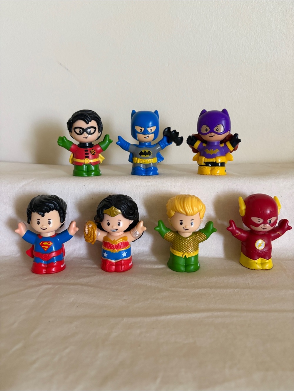Fisher-Price Little People 2020 DC Super Friends full set, 7 Figures